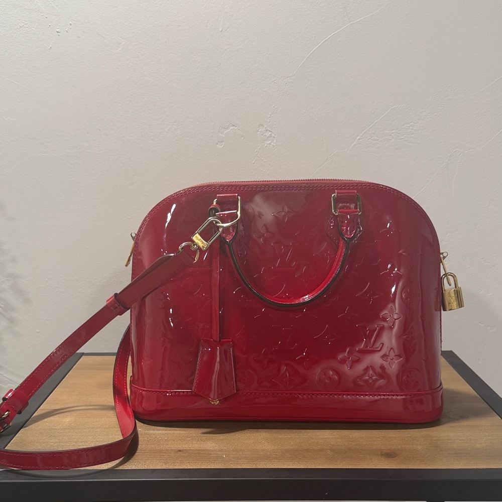 Louis Vuitton Glossy Red Shoulder Bag